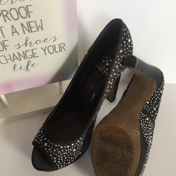 Vince Camuto Black Studded heels - Picture 2 of 6